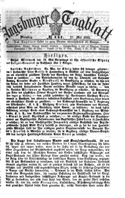 Augsburger Tagblatt Dienstag 22. Mai 1860