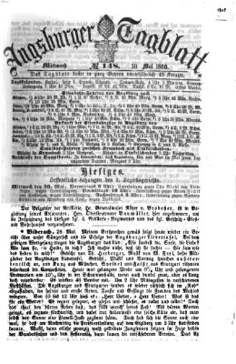 Augsburger Tagblatt Mittwoch 30. Mai 1860