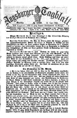 Augsburger Tagblatt Dienstag 12. Juni 1860