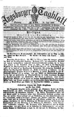 Augsburger Tagblatt Sonntag 24. Juni 1860