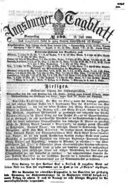 Augsburger Tagblatt Donnerstag 12. Juli 1860