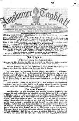 Augsburger Tagblatt Montag 16. Juli 1860