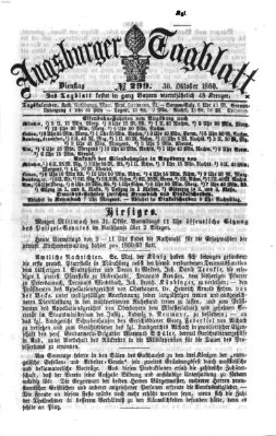 Augsburger Tagblatt Dienstag 30. Oktober 1860