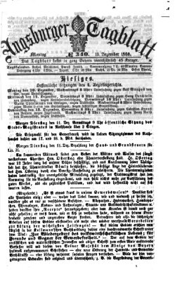 Augsburger Tagblatt Montag 10. Dezember 1860