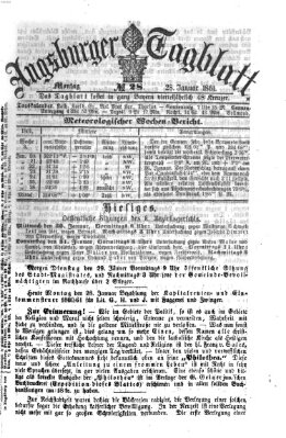 Augsburger Tagblatt Montag 28. Januar 1861