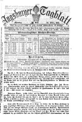 Augsburger Tagblatt Montag 25. März 1861