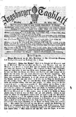 Augsburger Tagblatt Dienstag 26. März 1861