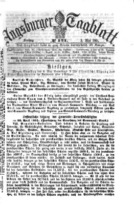 Augsburger Tagblatt Freitag 3. Mai 1861