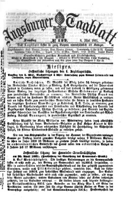 Augsburger Tagblatt Samstag 4. Mai 1861