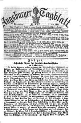 Augsburger Tagblatt Donnerstag 9. Mai 1861