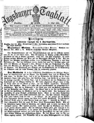 Augsburger Tagblatt Samstag 11. Mai 1861