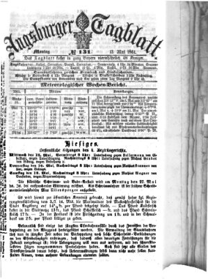 Augsburger Tagblatt Montag 13. Mai 1861