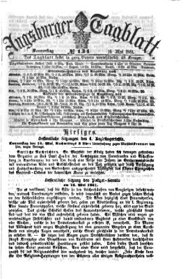 Augsburger Tagblatt Donnerstag 16. Mai 1861