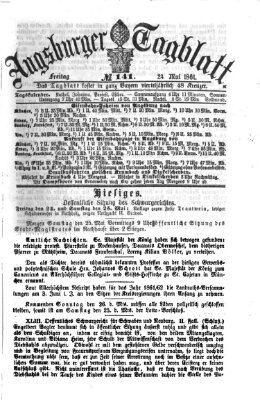 Augsburger Tagblatt Freitag 24. Mai 1861