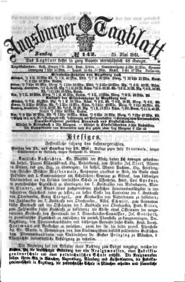 Augsburger Tagblatt Samstag 25. Mai 1861