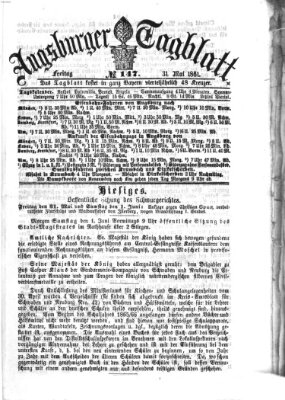 Augsburger Tagblatt Donnerstag 30. Mai 1861