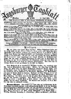 Augsburger Tagblatt Dienstag 11. Juni 1861