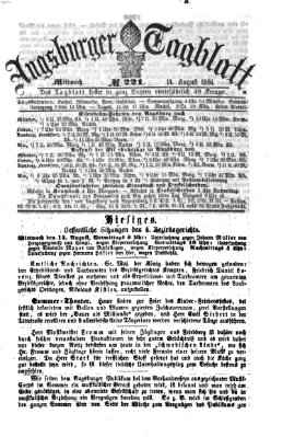 Augsburger Tagblatt Mittwoch 14. August 1861