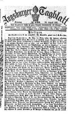 Augsburger Tagblatt Sonntag 25. August 1861