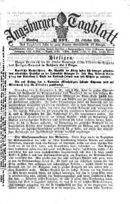 Augsburger Tagblatt Dienstag 29. Oktober 1861