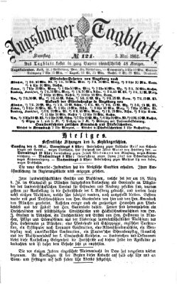 Augsburger Tagblatt Samstag 3. Mai 1862