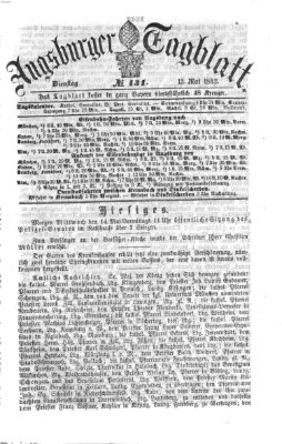 Augsburger Tagblatt Dienstag 13. Mai 1862