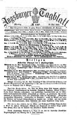 Augsburger Tagblatt Montag 19. Mai 1862