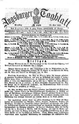 Augsburger Tagblatt Dienstag 20. Mai 1862