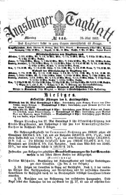 Augsburger Tagblatt Montag 26. Mai 1862