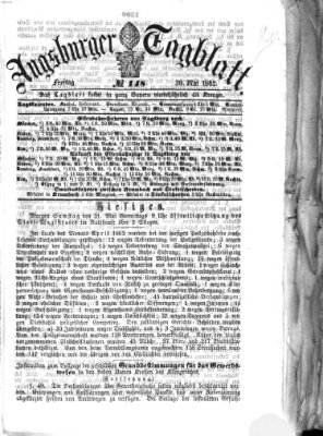 Augsburger Tagblatt Freitag 30. Mai 1862