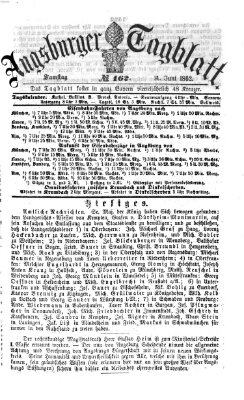 Augsburger Tagblatt Samstag 14. Juni 1862