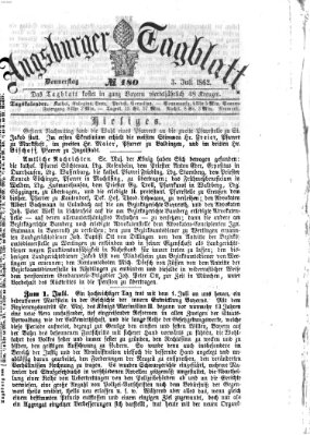 Augsburger Tagblatt Donnerstag 3. Juli 1862