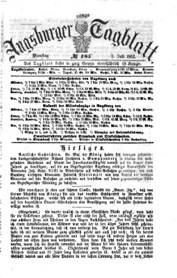 Augsburger Tagblatt Dienstag 8. Juli 1862