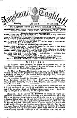 Augsburger Tagblatt Dienstag 15. Juli 1862