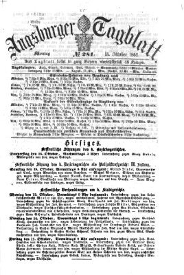 Augsburger Tagblatt Montag 13. Oktober 1862