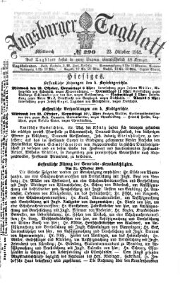 Augsburger Tagblatt Mittwoch 22. Oktober 1862