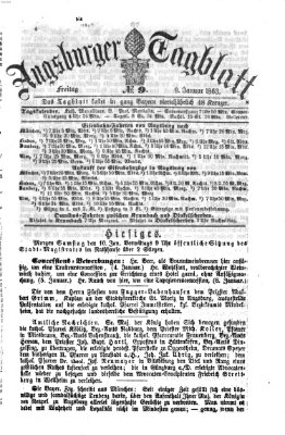 Augsburger Tagblatt Freitag 9. Januar 1863