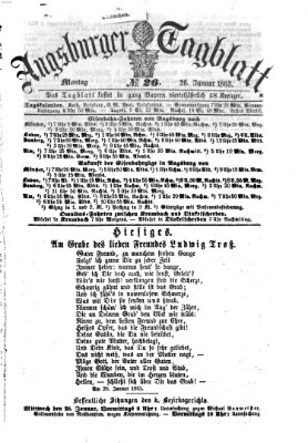 Augsburger Tagblatt Montag 26. Januar 1863