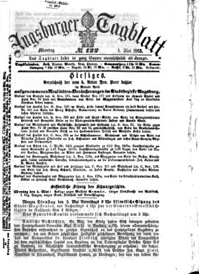 Augsburger Tagblatt Montag 4. Mai 1863