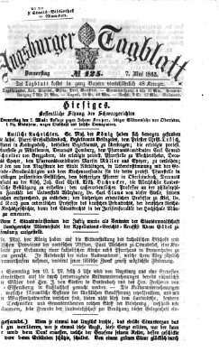 Augsburger Tagblatt Donnerstag 7. Mai 1863