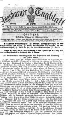 Augsburger Tagblatt Freitag 8. Mai 1863