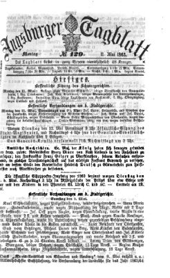 Augsburger Tagblatt Montag 11. Mai 1863