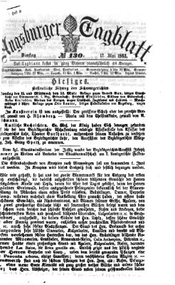 Augsburger Tagblatt Dienstag 12. Mai 1863