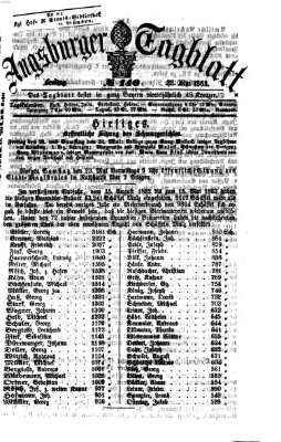 Augsburger Tagblatt Freitag 22. Mai 1863