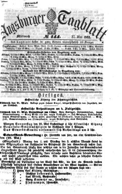 Augsburger Tagblatt Mittwoch 27. Mai 1863