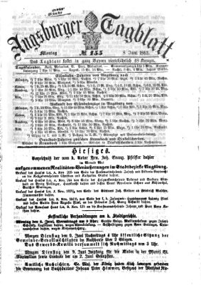 Augsburger Tagblatt Montag 8. Juni 1863