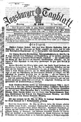 Augsburger Tagblatt Sonntag 21. Juni 1863