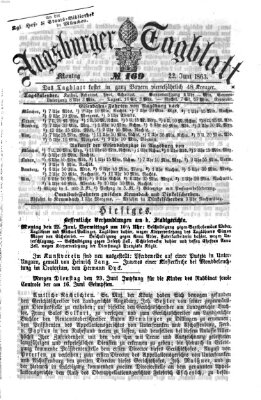 Augsburger Tagblatt Montag 22. Juni 1863