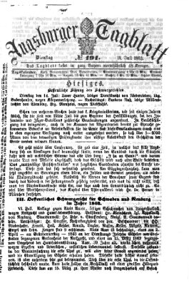 Augsburger Tagblatt Dienstag 14. Juli 1863