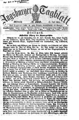 Augsburger Tagblatt Mittwoch 15. Juli 1863